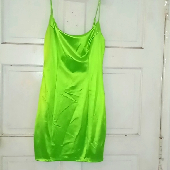 Free With Bundle Neon green mini dress - Picture 2 of 7
